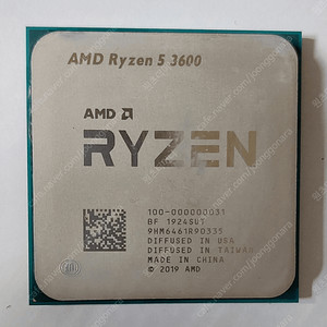AMD Ryzen 5 라이젠 3600 CPU 팝니다.