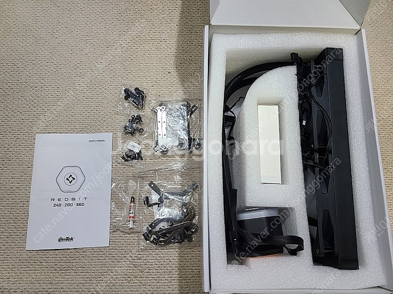 이엠텍 레드빗 REDBIT 280 ARGB 블랙 수냉 ...--1