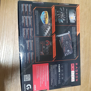 기가바이트 라데온 RX580 Gaming D5 8GB 그래픽 카드 판매합니다.
