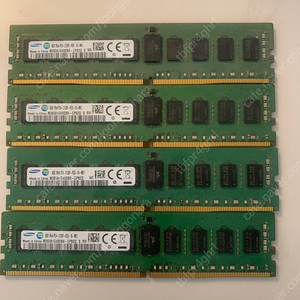 Ddr4-2133 reg 서버램 8기가 네개 8만원 삼성