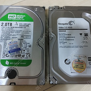 3.5인치 2TB 하드 HDD 개당 3.2만