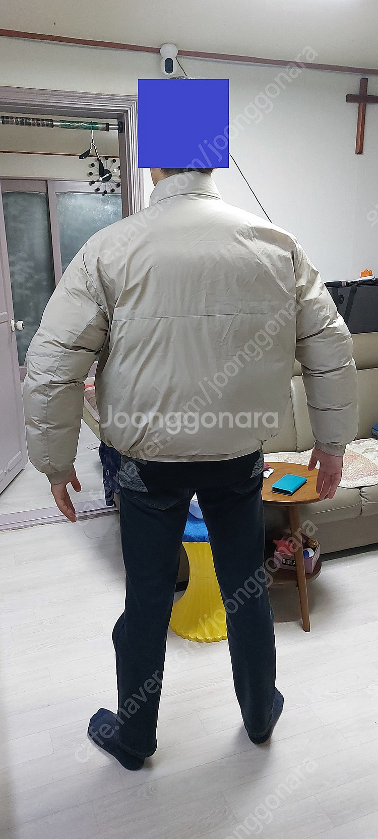 오리털 남자 숏패딩 팝니다!--0