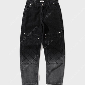 [M]베이드 beyd 그라데이션 데님팬츠 미디움Patch Gradation Denim Pants Black
