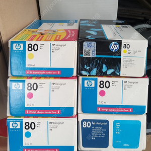 HP 80 정품잉크 (칼라) 팝니다.