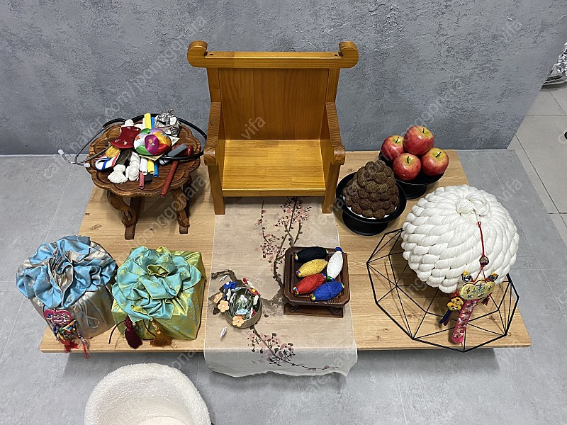 전통돌상 백일상 돌한복 백일한복 일괄판매 이미지