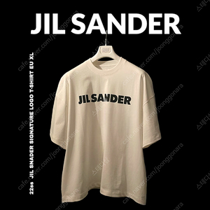 [XL] 질 샌더 JIL SANDER 22ss 시그니처 로고 티셔츠 새상품 (질 샌더 비닐 , 택 포함)