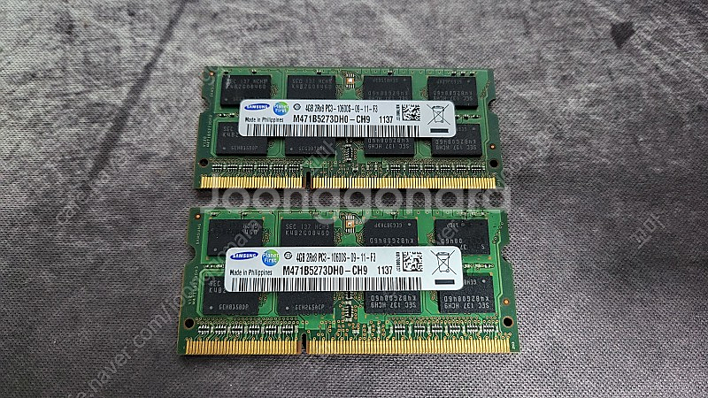 노트북 DDR3 4GB * 2 (PC3-10600S) ...--0