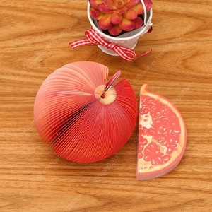 NEW 2pcs 석류 과일 모양 포스트잇 메모지 노트 사무실 문구 팝업 디스펜서