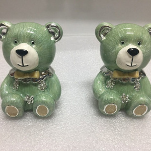 곰인형 도자기 저금통 한쌍, 테디베어 스타일