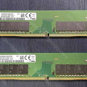 삼성 DDR4 16G PC4 21300(2666v) 램 2장 판매합니다.