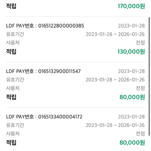 ldf pay 판매합니다(20만원)