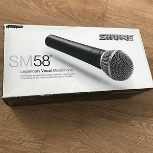 슈어 sm58sk 유선 마이크