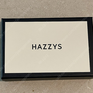 HAZZYS 헤지스 ACC 가죽 레터링 패턴 배색 반지갑(미개봉 새제품)