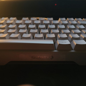 체리 MX BOARD 3.0S TKL 화이트 갈축 풀윤활 팝니다.