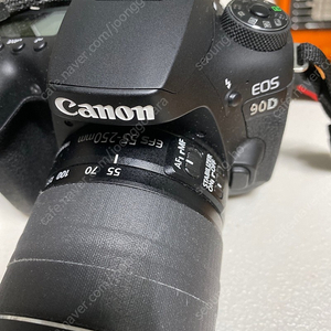 Canon EOS 90D [바디] + EFS 18-55mm / 55-250mm [렌즈 2개] (바디만 110만)