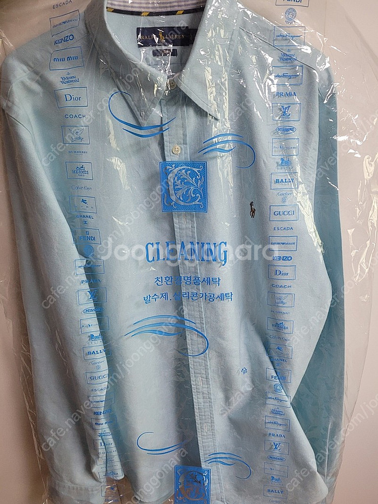 폴로 랄프로렌 민트색 옥스포드 셔츠 슬림L(100~슬림...--0