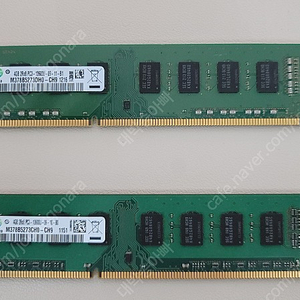 삼성 램 SAMSUNG RAM 2Rx8 PC3-10600U 4G 2개에 만원