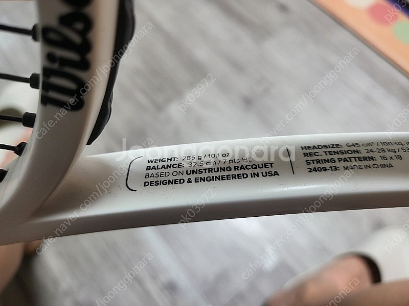 테니스 라켓 윌슨 prostaff 100L--6