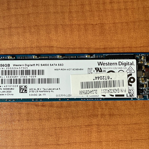 웬디(WD) SATA M.2 SSD 2280 SA530 256G