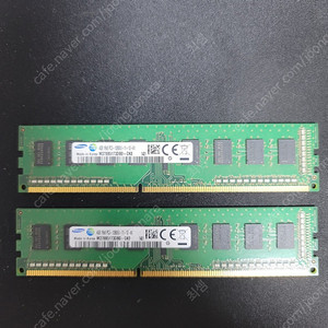 삼성 DDR3 1600 PC3 12800 4G 2개