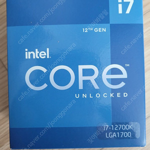 인텔 i7 - 12700k 인텍 AS 3년가능 정품 미개봉 풀박스 영수증 O 팔아요!! 22.11월구입