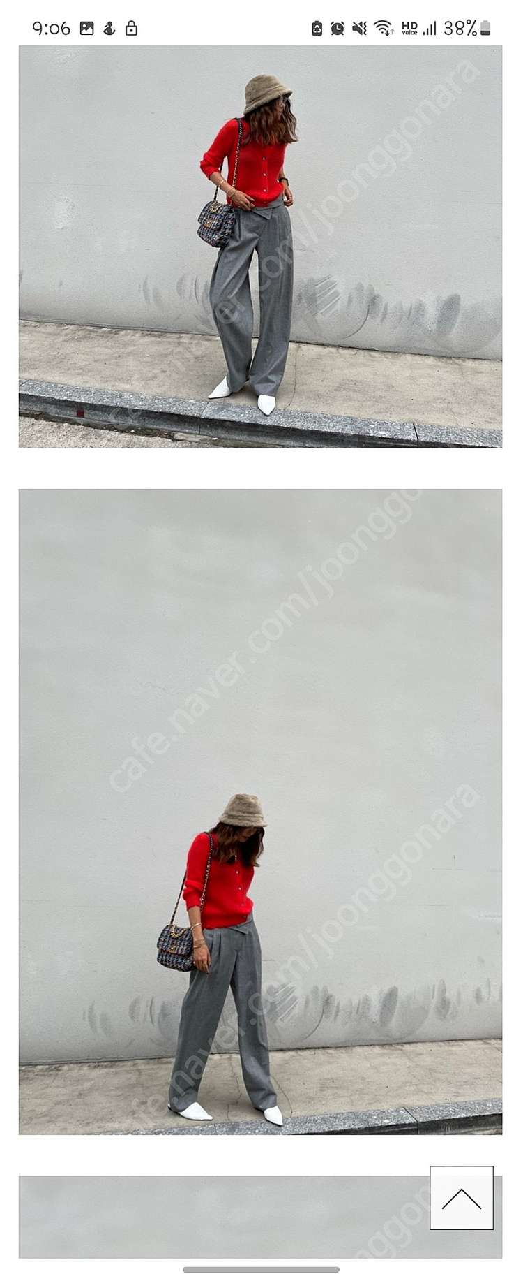 넘프 넘버프로젝트 헤드투토 200. 울 폴드오버 와이드 팬츠 그래이 44 이미지