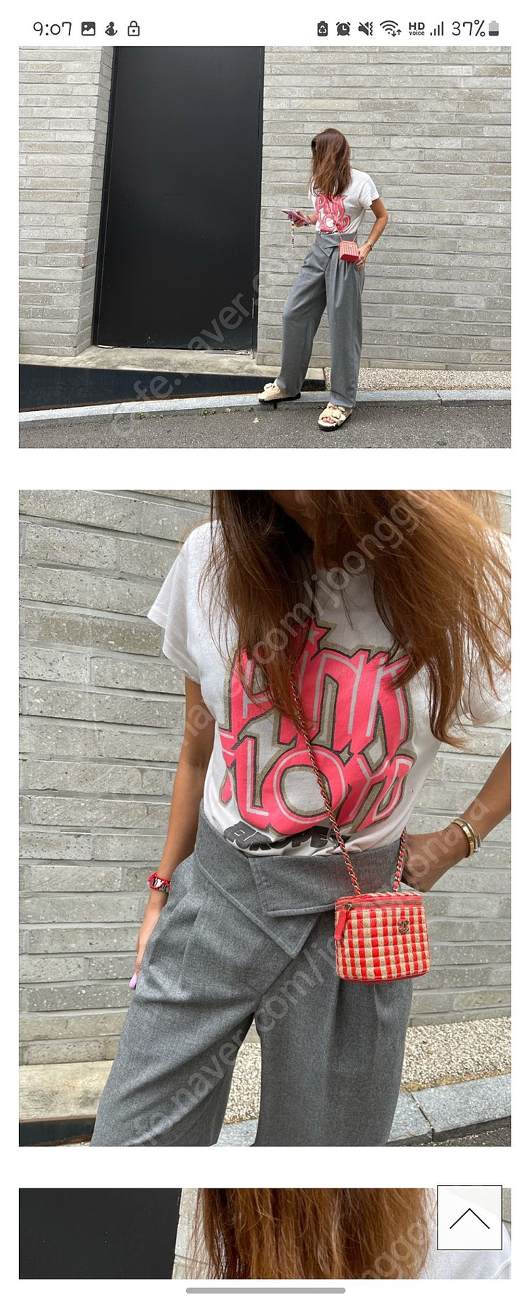 넘프 넘버프로젝트 헤드투토 200. 울 폴드오버 와이드 팬츠 그래이 44 이미지