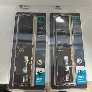 KLEVV DDR5 4800 램 16기가 2장 판매해요~