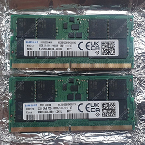 (정품)삼성 노트북용 DDR5 4800램 32g 팝니다.