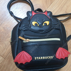 중국 스타벅스 2022 할로윈 블랙 고양이 휴대용 물병 350ml 백팩 가방