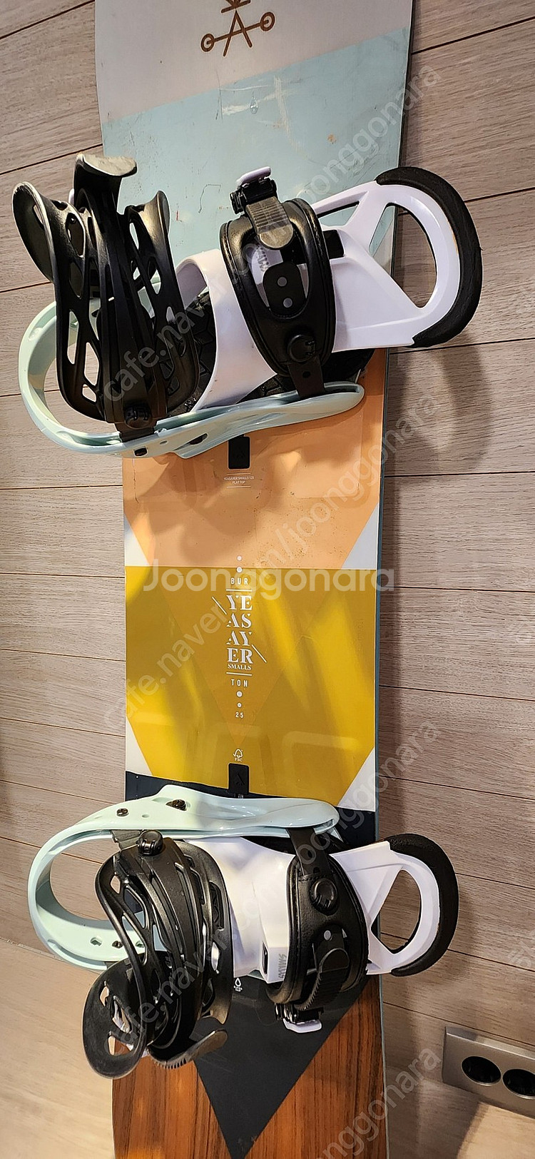 초등 아동 스노우보드 버튼 예세이어 데크125cm+리플렉스 바인딩+집라인 부츠220사이즈 세트--1