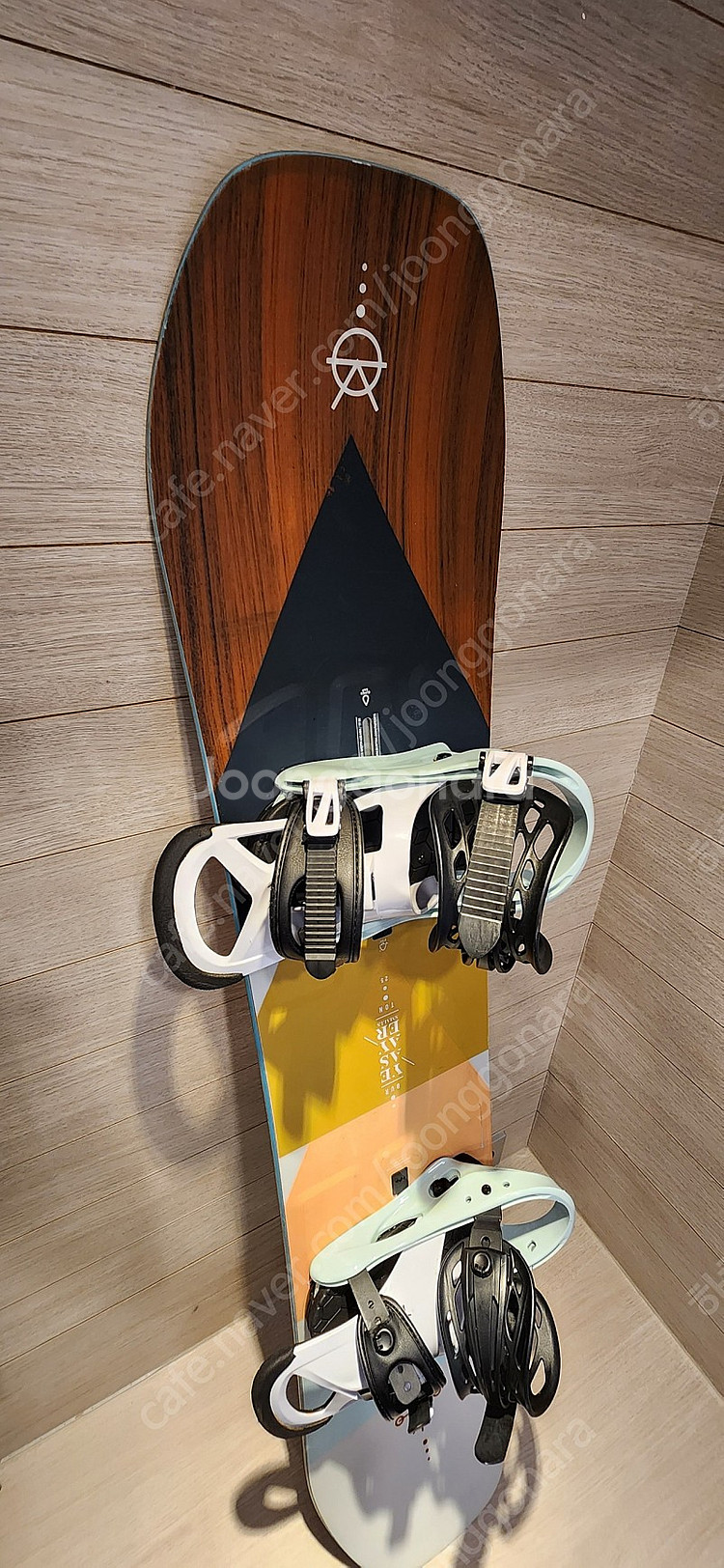 초등 아동 스노우보드 버튼 예세이어 데크125cm+리플렉스 바인딩+집라인 부츠220사이즈 세트--2