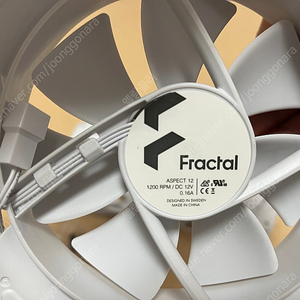 Fractal Design 프랙탈 디자인 Aspect 12 WHITE (non RGB)팬 판매합니다