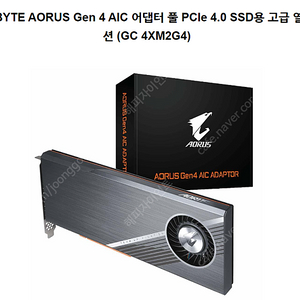 기가바이트 레이드카드 GIGABYTE AORUS GC-4XM2G4