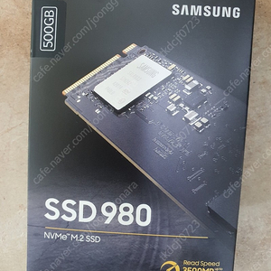 삼성전자 SSD 980 500G NVME 정품 미개봉 박스 제품입니다