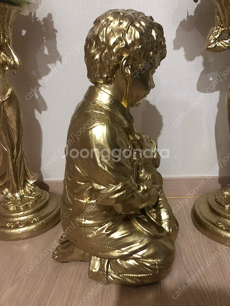 엔틱 장식품(소년과 강아지)--3