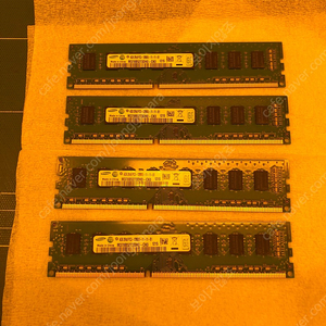 삼성 램 4GB DDR3 2Rx8 PC3-12800U-11-11-B1 4개