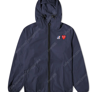 COMME DES GARCONS PLAY X K-WAY FULL ZIP PACKABLE JACKET