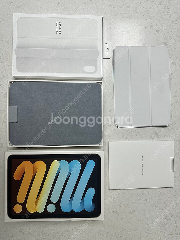 아이패드 미니6 미니 6세대 64기가 스타라이트 (애플케어플러스 + 정품스마트폴리오 화이트)--6