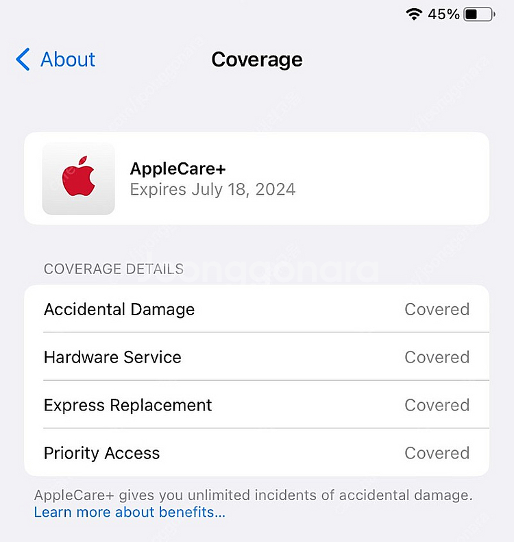 아이패드 미니6 미니 6세대 64기가 스타라이트 (애플케어플러스 + 정품스마트폴리오 화이트)--7
