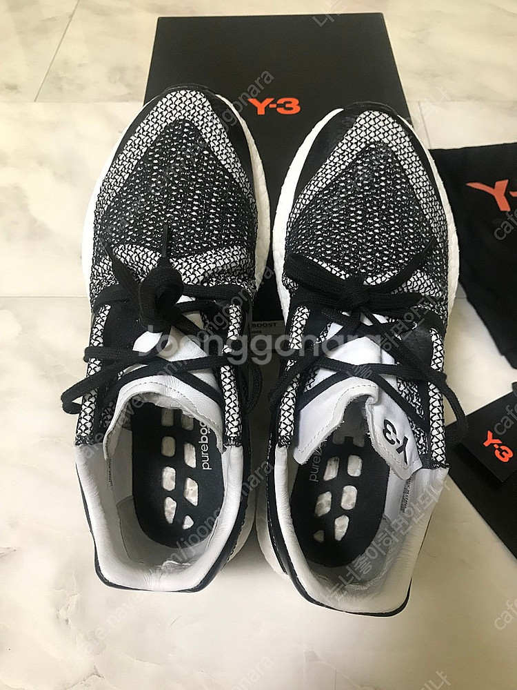 Y-3 퓨어부스트 검흰 265사이즈--4
