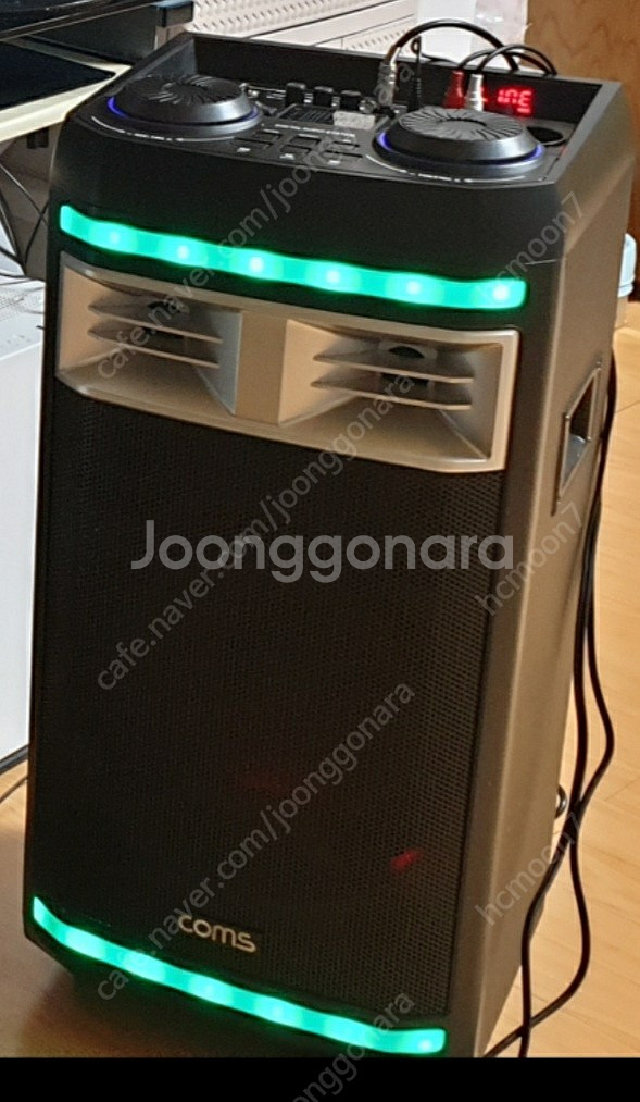 버스킹 coms cr400 이동식 앰프/마이크 무선한개...--4