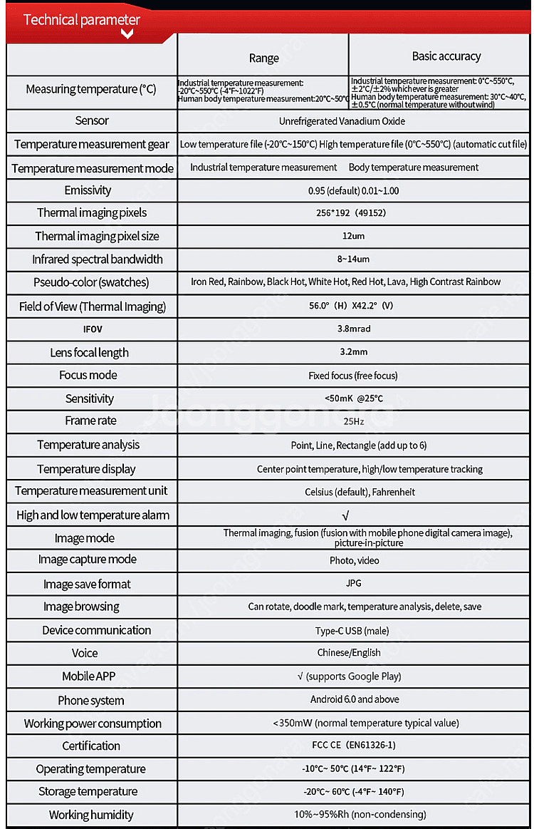 UNI-T 열화상 카메라 UTi260M (안드로이드)--4