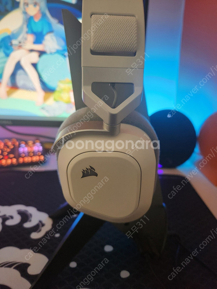 hs80 무선화이트 + 제닉스 led거치대--2