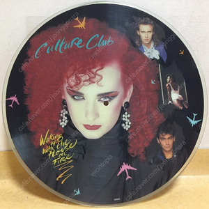 LP ; culture club - waking up with the house on fire 컬쳐 클럽 픽쳐디스크 엘피 음반 picture disc