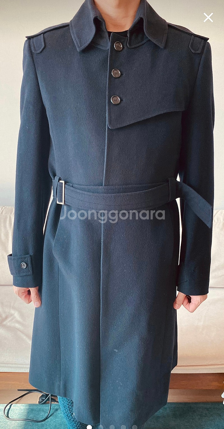 마인모직코트,남자케시미어코트100사이즈--5
