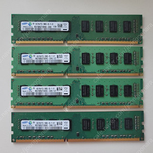 삼성 DDR3 10600u 4g x 4개 팝니다.