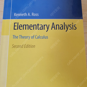 Elementary Analysis The Theory of calculus 2nd 팝니다