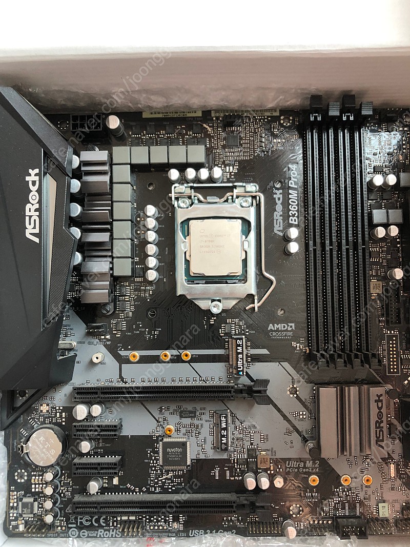 ASRock B360M Core i7-8700K メモリー16G付き