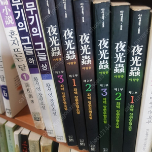 좌백/야광충/1.2부전6권.35.000원.금전표/전3권.15.000원.